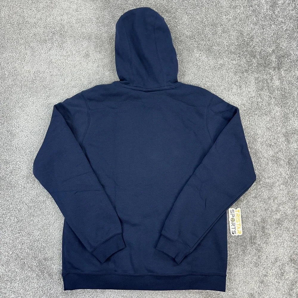 Nike Golf Hoodie Mens Medium Navy Blue Club Fleece Pullover Sweatshirt Swoosh